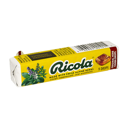 RICOLA COUGH DROPS 9 CT ORIGINALL HERB