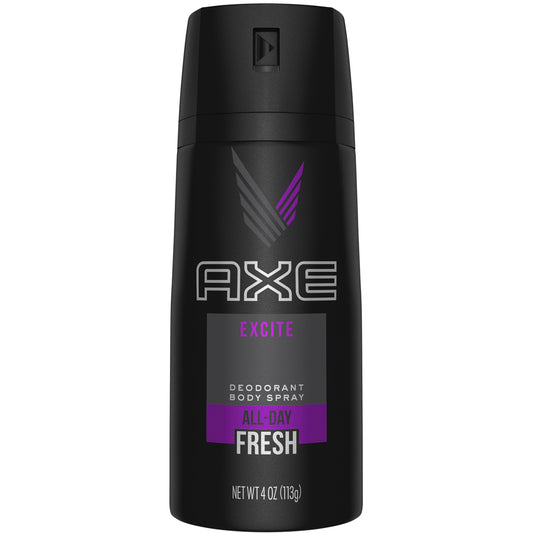 AXE DEODORANT SPRAY 4 OZ EXCITE