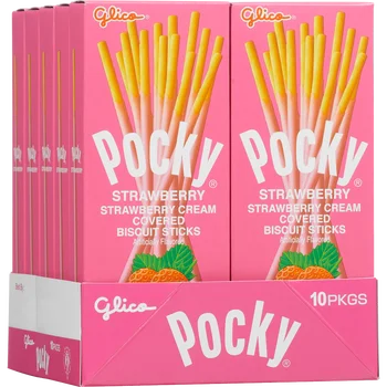 Glico Pocky Cream Covered Biscuit Sticks Strawberry