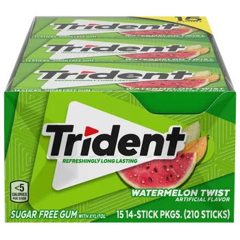 Trident Sugar Free Gum, Watermelon Twist