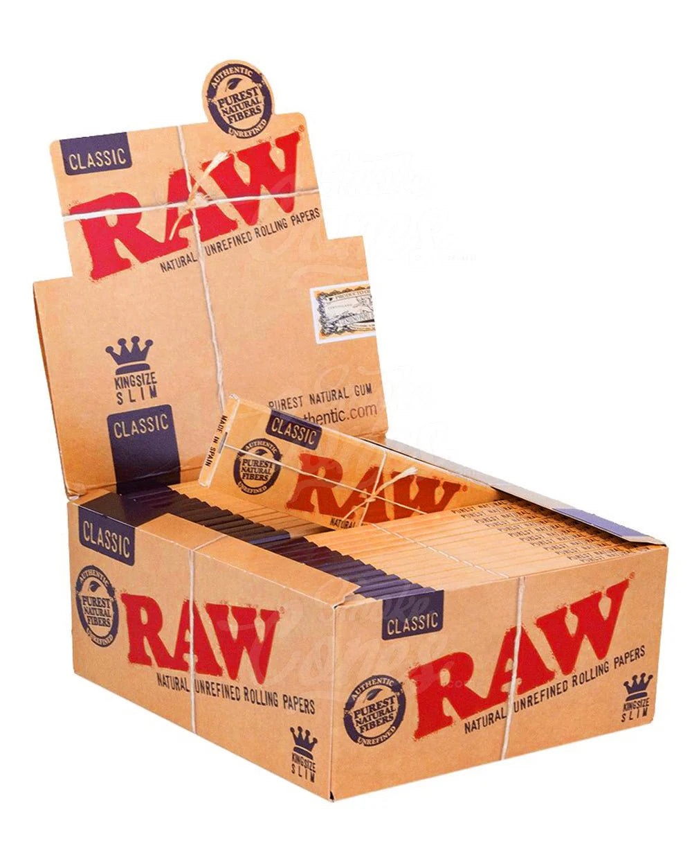 RAW - King Size Slim Classic Rolling Papers 50/Box