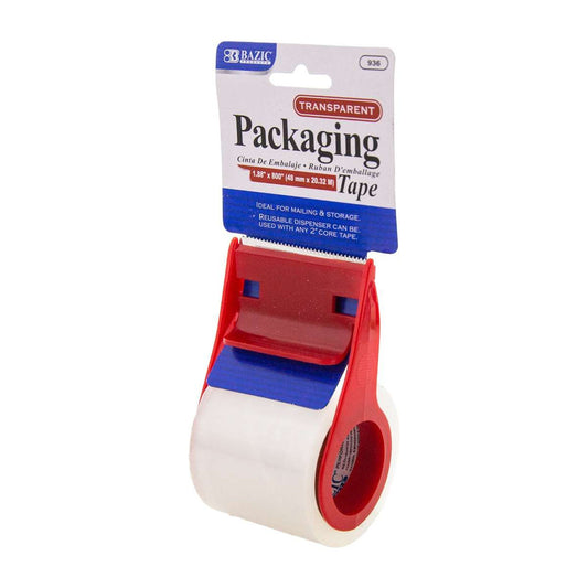 Clear Packaging Tape w/ Dispenser