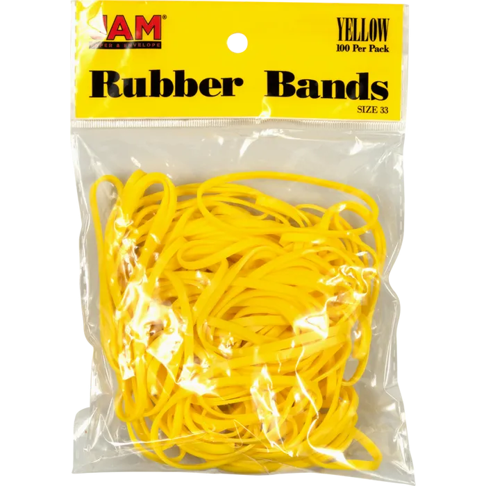 Rubber Yellow Bands 2oz