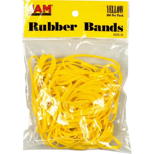 Rubber Yellow Bands 2oz