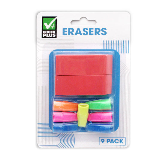 CHECK PLUS ERASER 9 PK