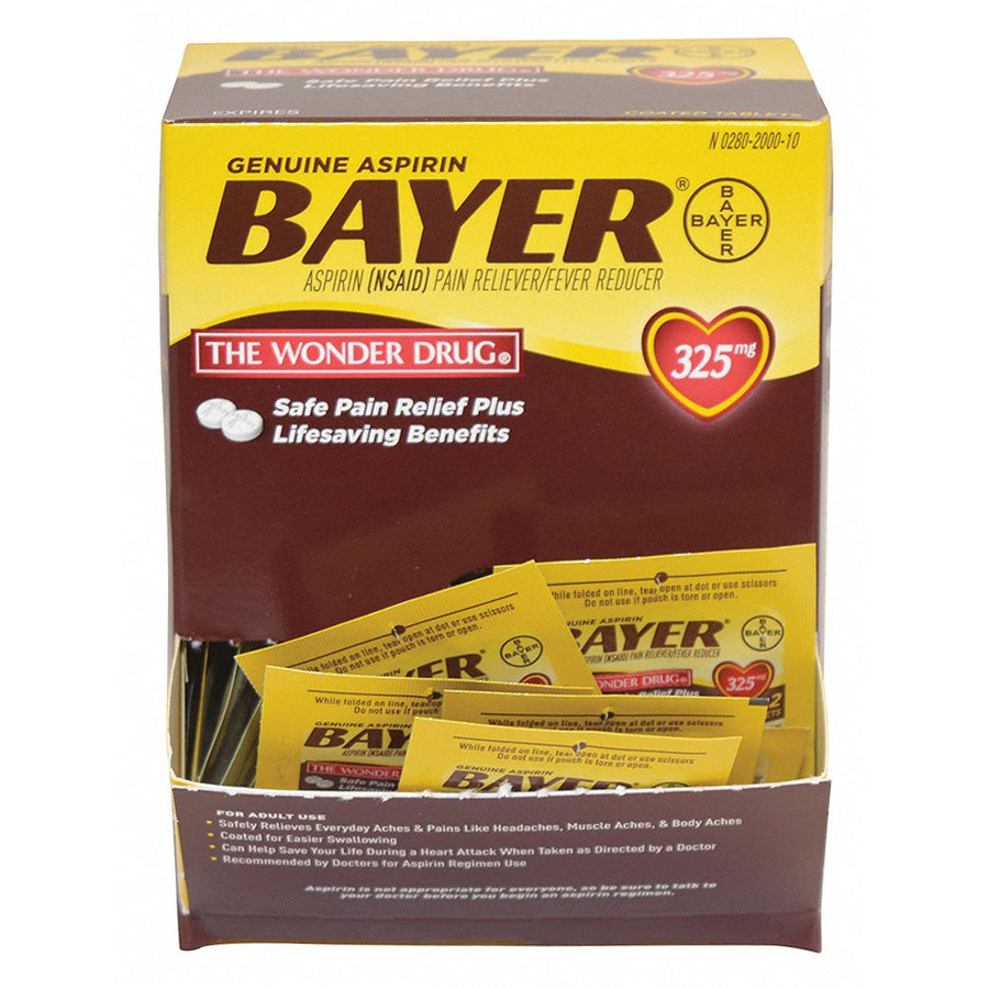 Bayer Aspirin Single-Pack Blister - 2 Tablets 25CT/box