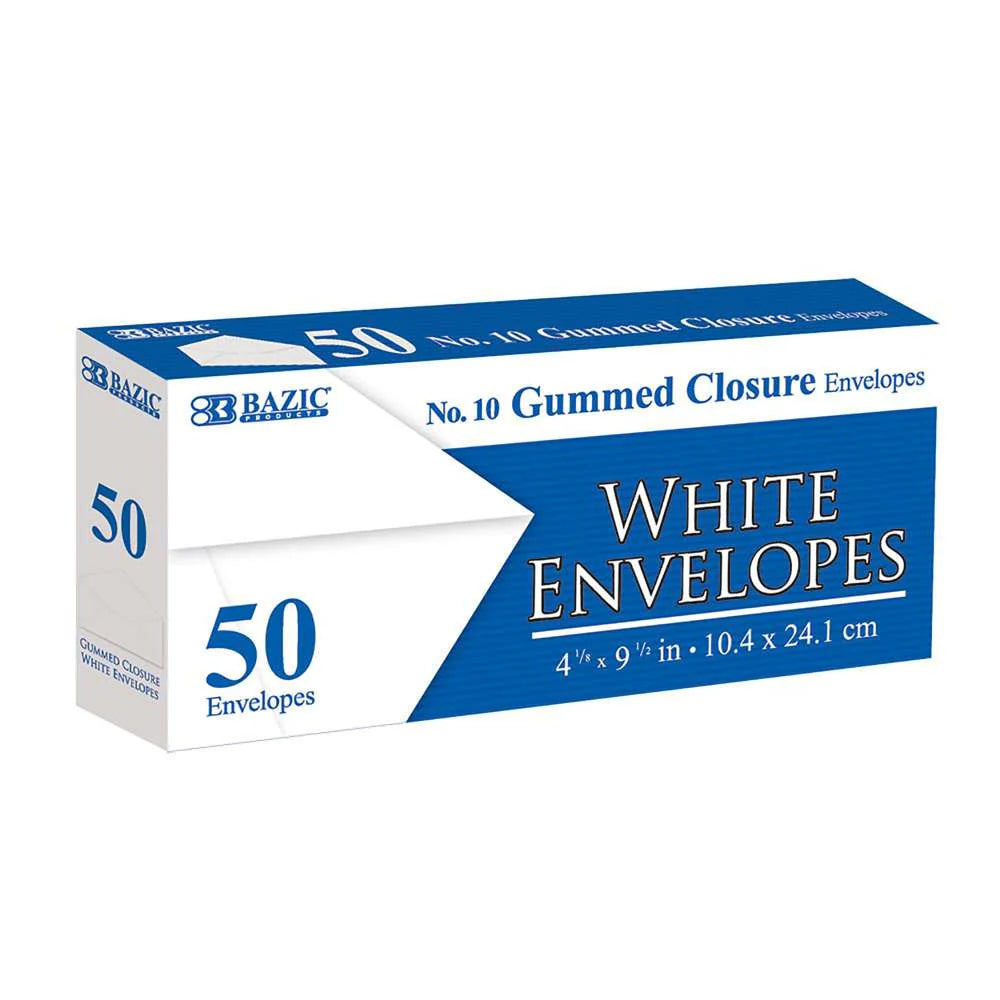 Gummed Closure White Envelope