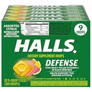 Halls Relief Citrus Vitamin C Drops