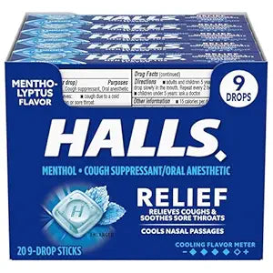 Halls Relief Mentho-Lyptus Cough Drops