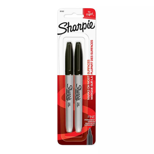 Sharpie Permanent Markers Fine Point 2-Pack