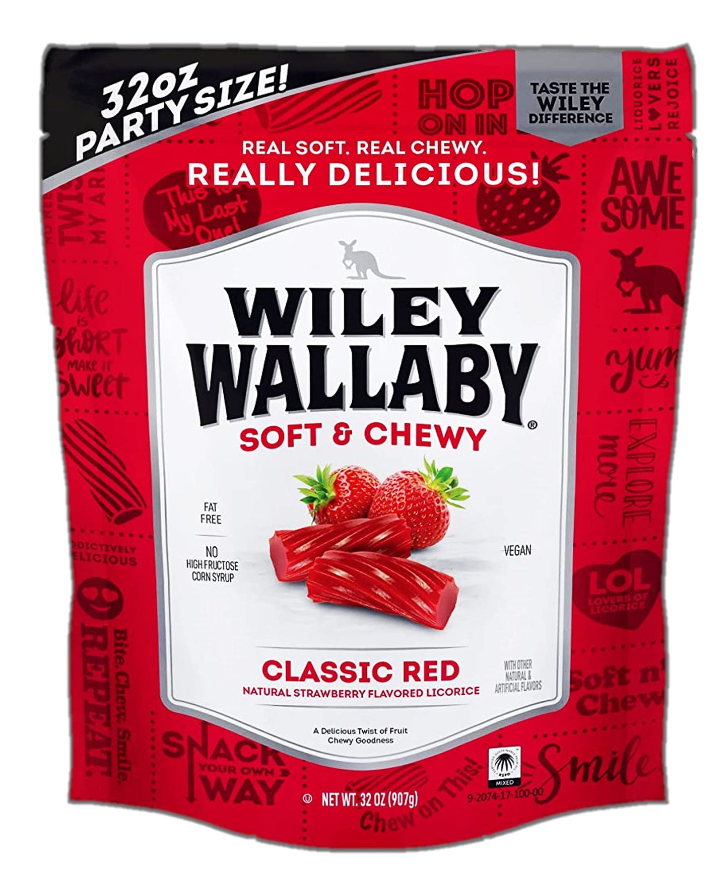 Wiley Wallaby Classic Red Licorice