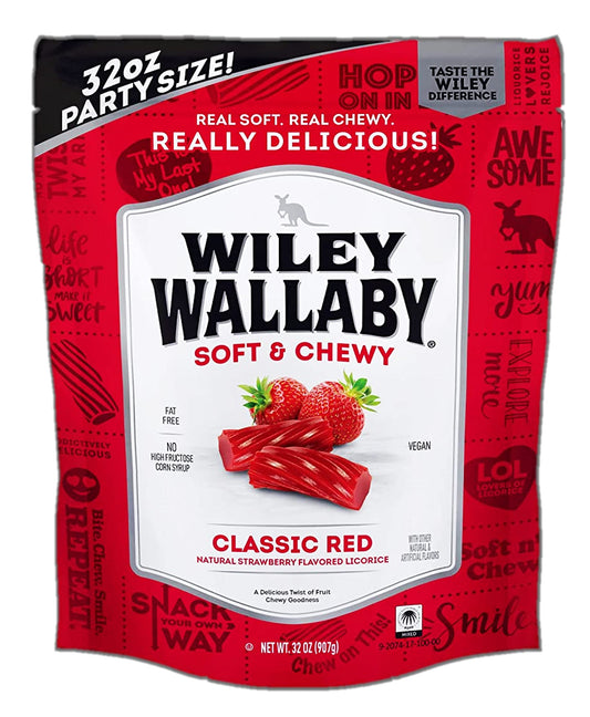 Wiley Wallaby Classic Red Licorice