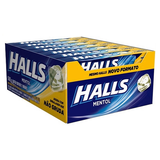 HALLS COUGH DROPS 27.5 G MENTHOL