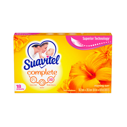 SUAVITEL DRYER SHEETS 18 CT MORNING SUN