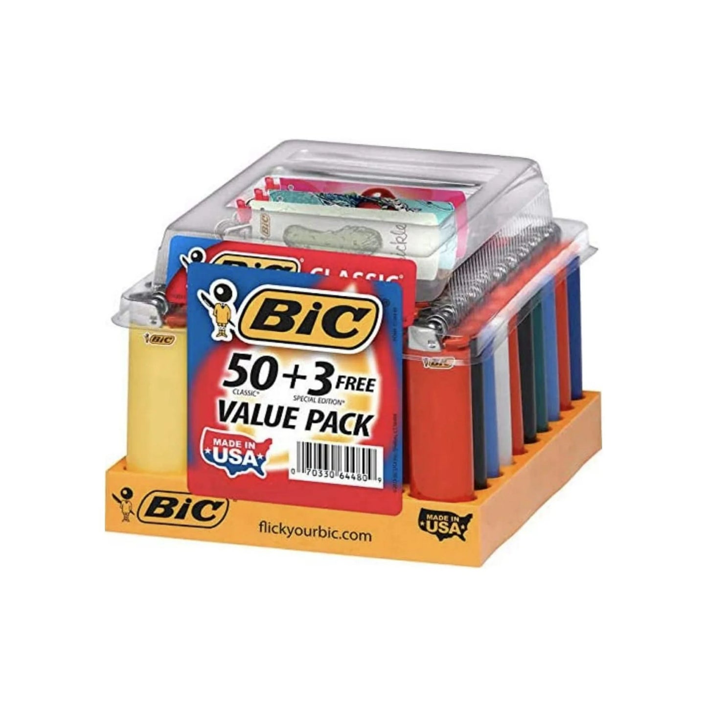 Bic Classic Maxi Lighters - 50 + 3 Free