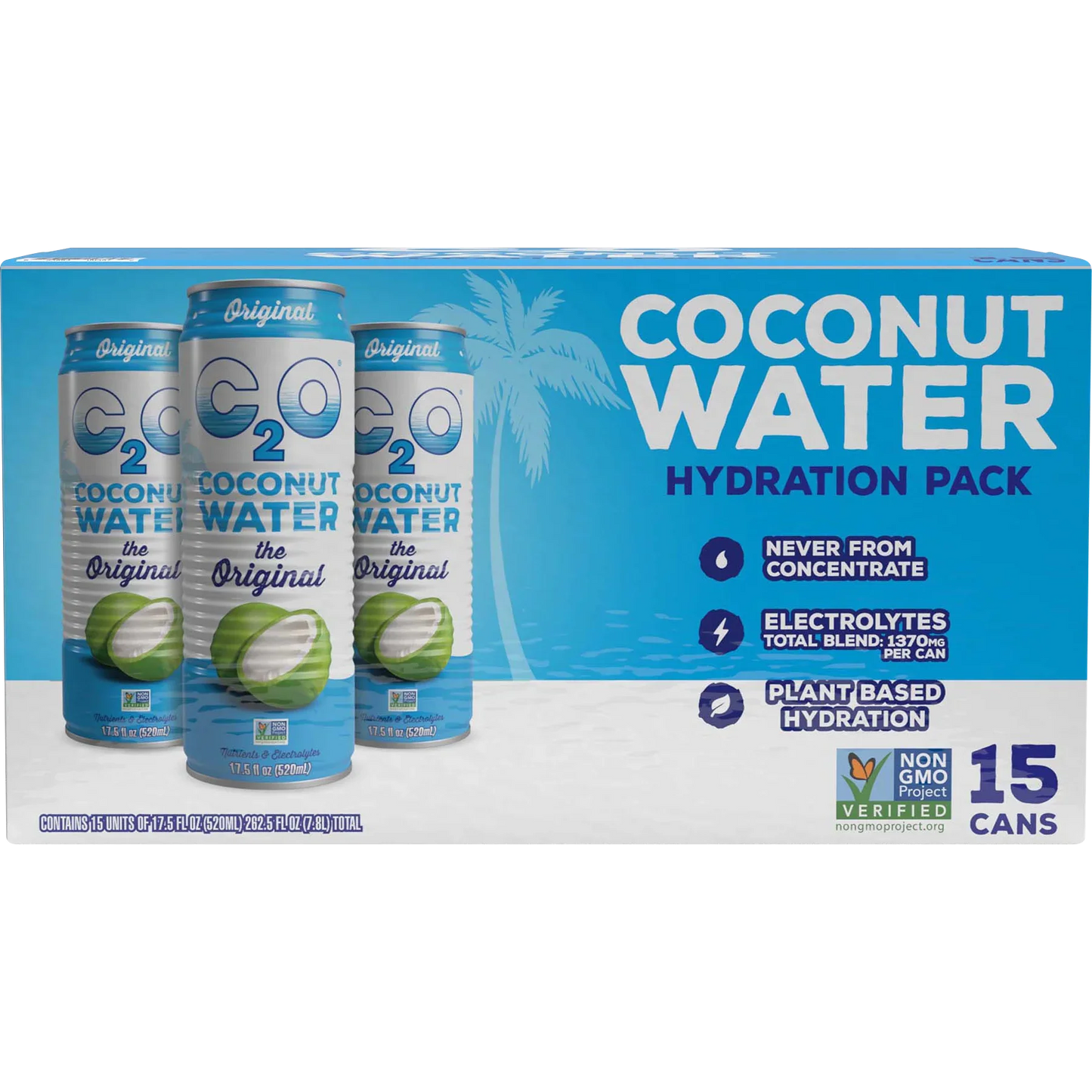 C2O Coconut Water Hydration Pack - 15CT