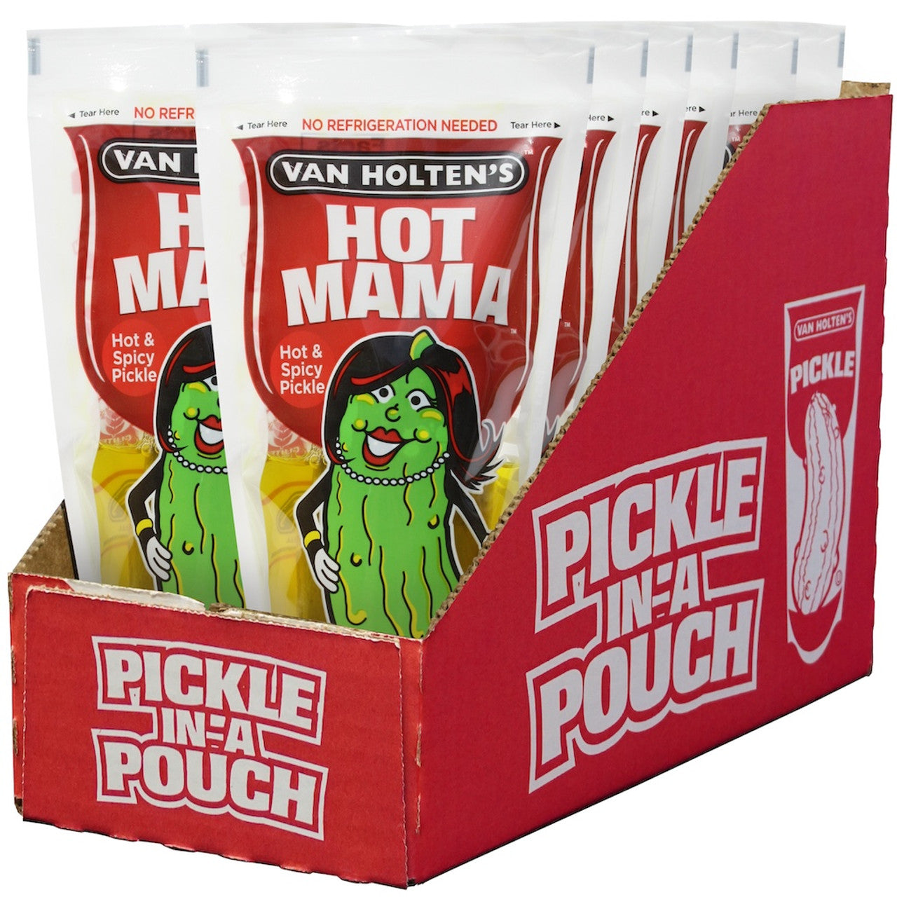 Van Holten's Pickles hot Mama Pickle-In-A-Pouch