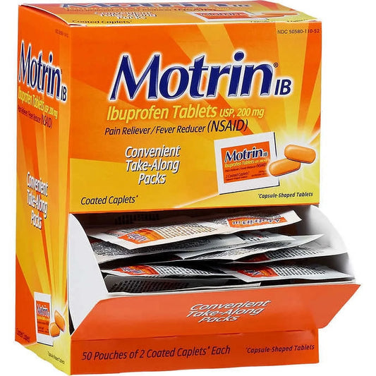 MOTRIN TABLET Pain Relief: Ibuprofen 50 Ct