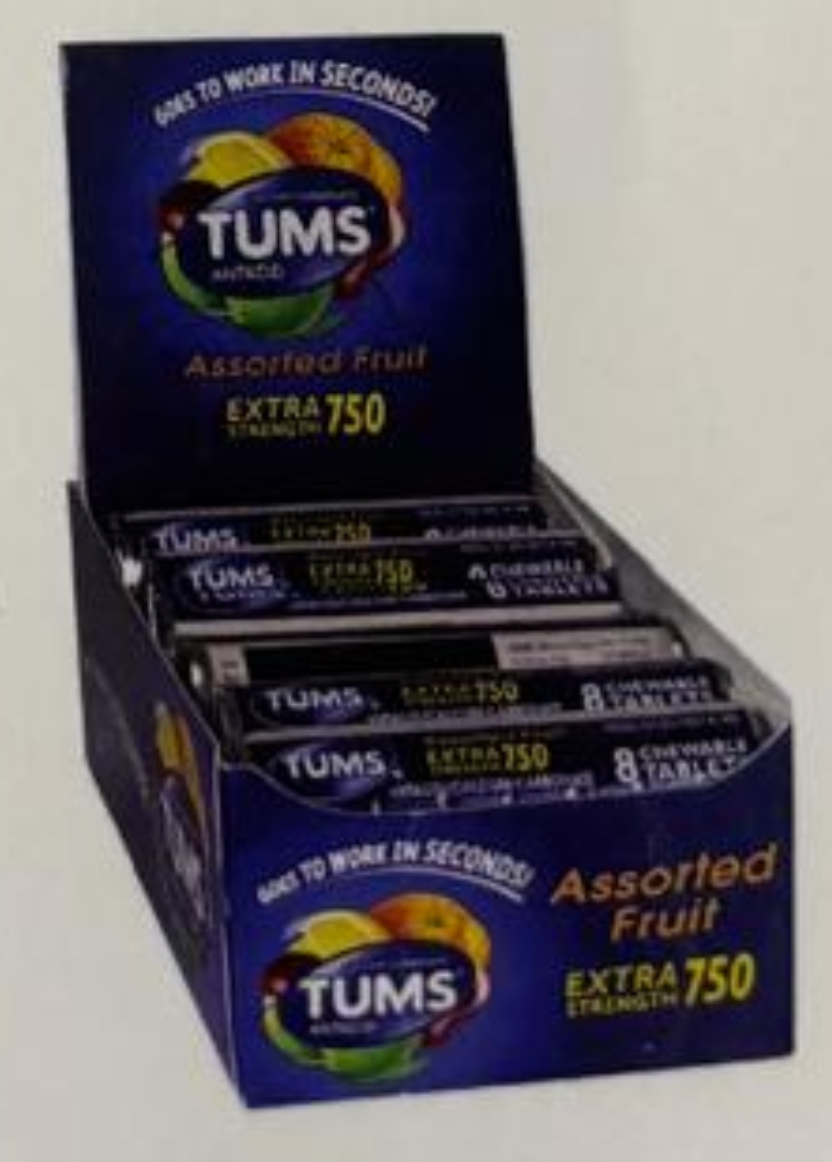 TUMS Antacid Assorted Fruit EXT STG 750