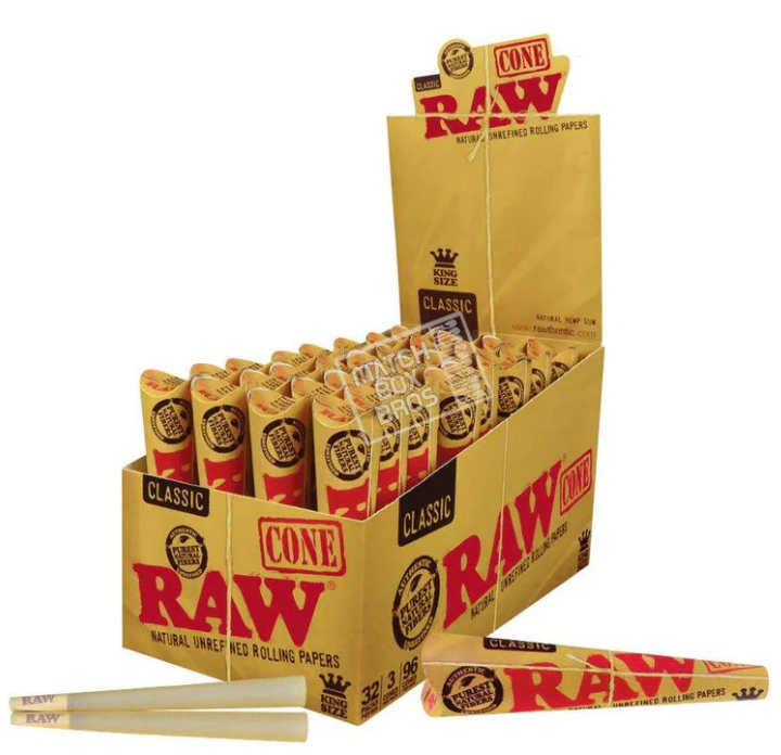 RAW - Classic KING size cones 3CT/32PK