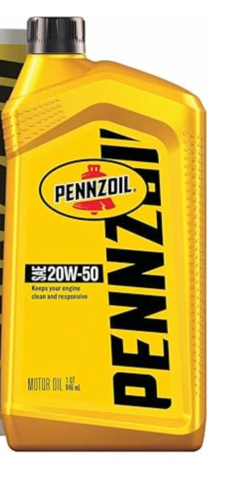 Pennzoil Synthetic 20W-50 Motor Oil - 6/1QT