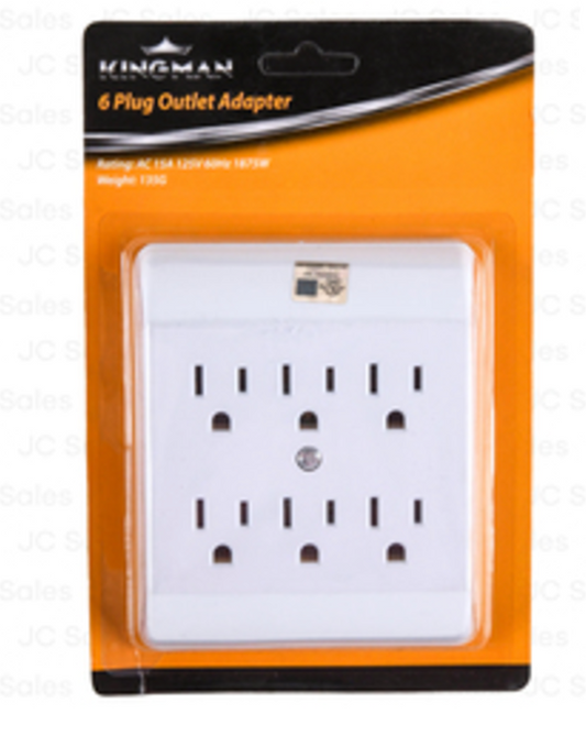 KINGMAN OUTLET ADAPTER 6 PLUGS