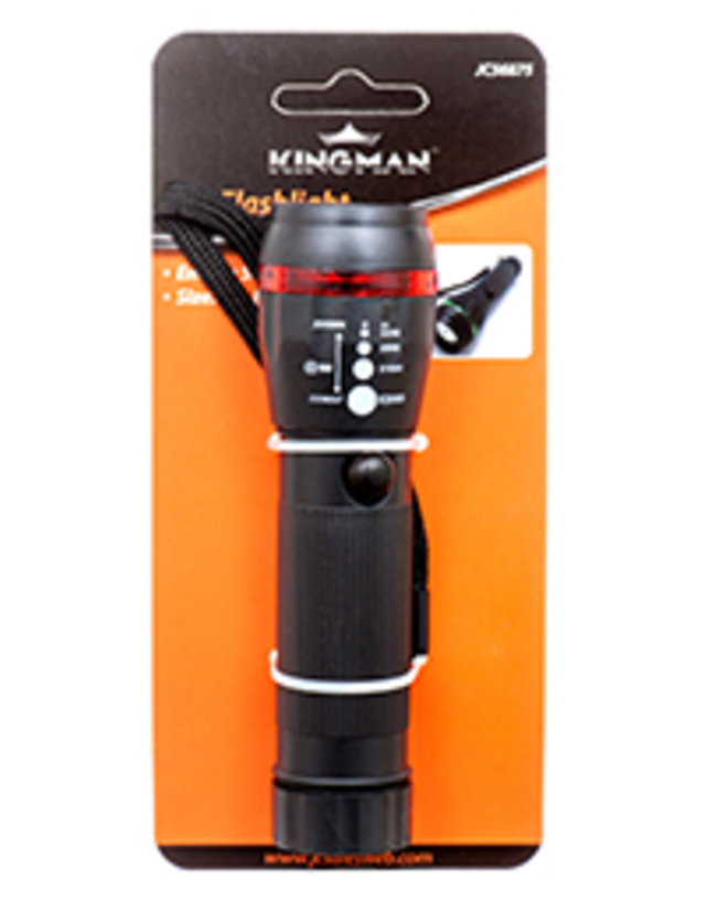 KINGMAN FLASHLIGHT 1 LED GREEN & RED CIRCLE ASST