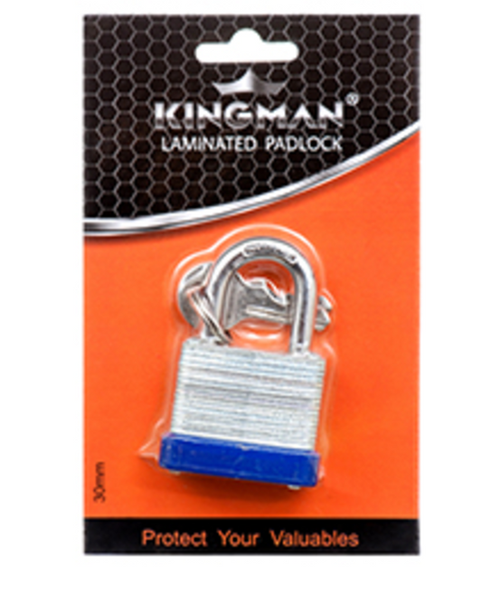 KINGMAN LAMINATED PADLOCK 30MM