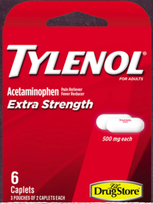 Tylenol Extra Strength Caplets - 6CT