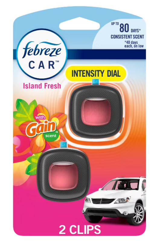 Febreze car freshener - Gain Island Fresh