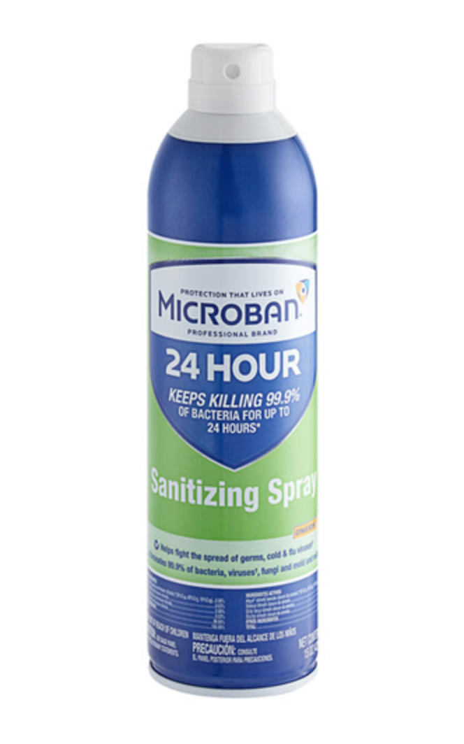 Microban sanitizing spray - 6CT