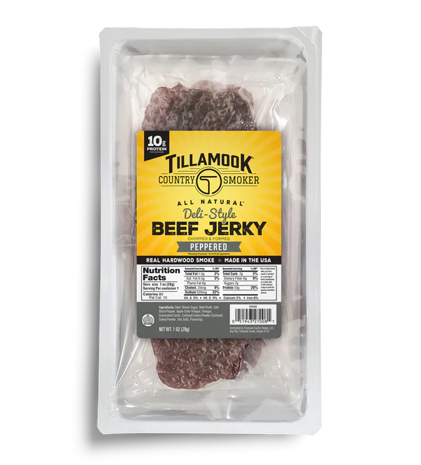 Deli-Style Jerky Peppered 12ct tray