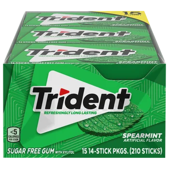 Trident Sugar Free Gum, Spearmint