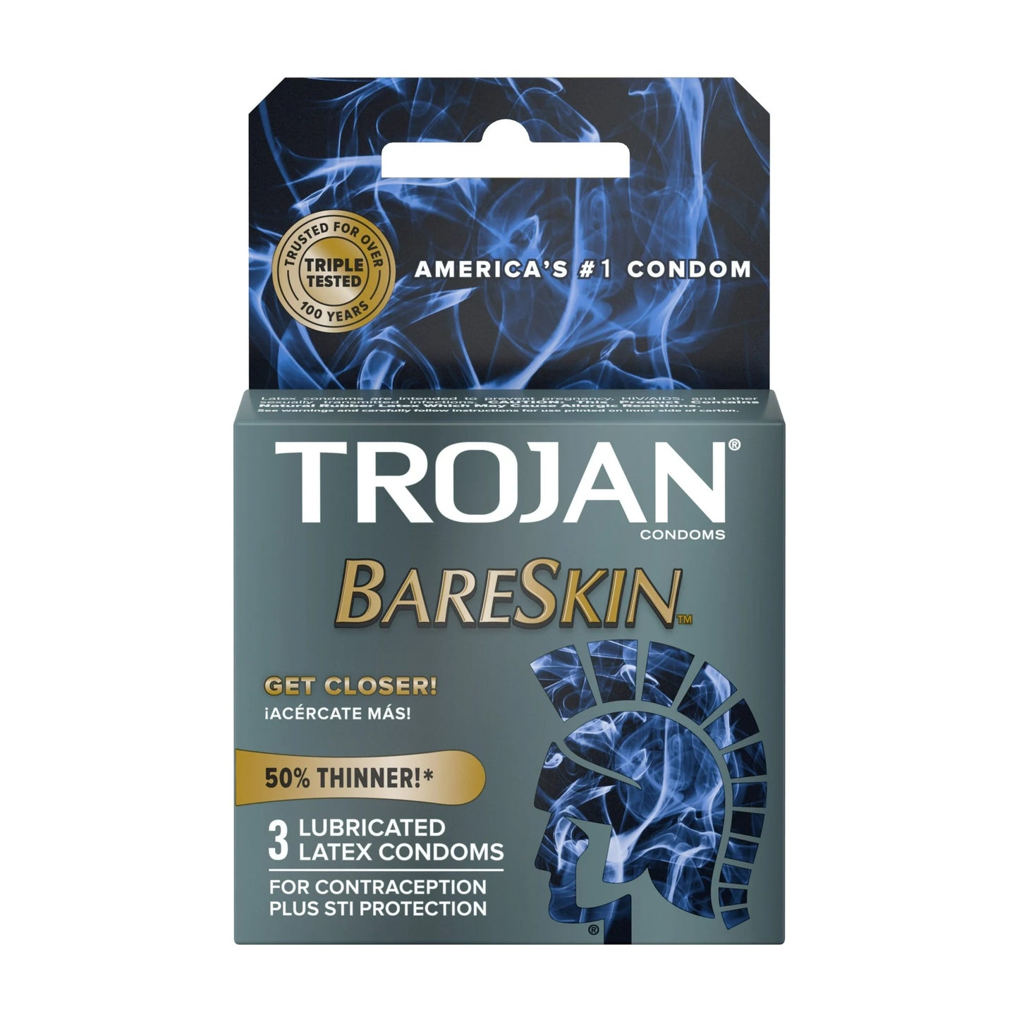 Trojan BareSkin Gray - 6Ct