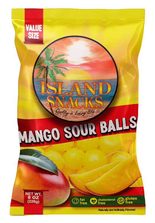 Mango Sour Balls - 8 oz - 6CT