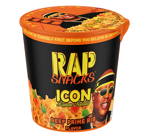 RAP SNACKS  BEEF NOODLES - 12 COUNTS