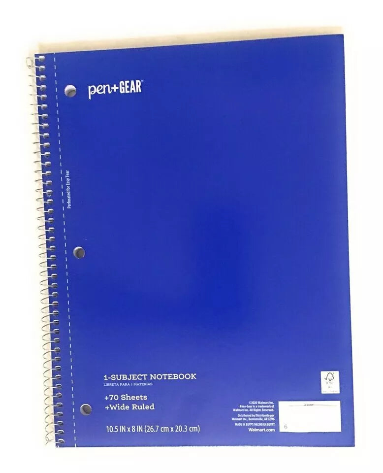 Pen Gear 1-Subject Notebook